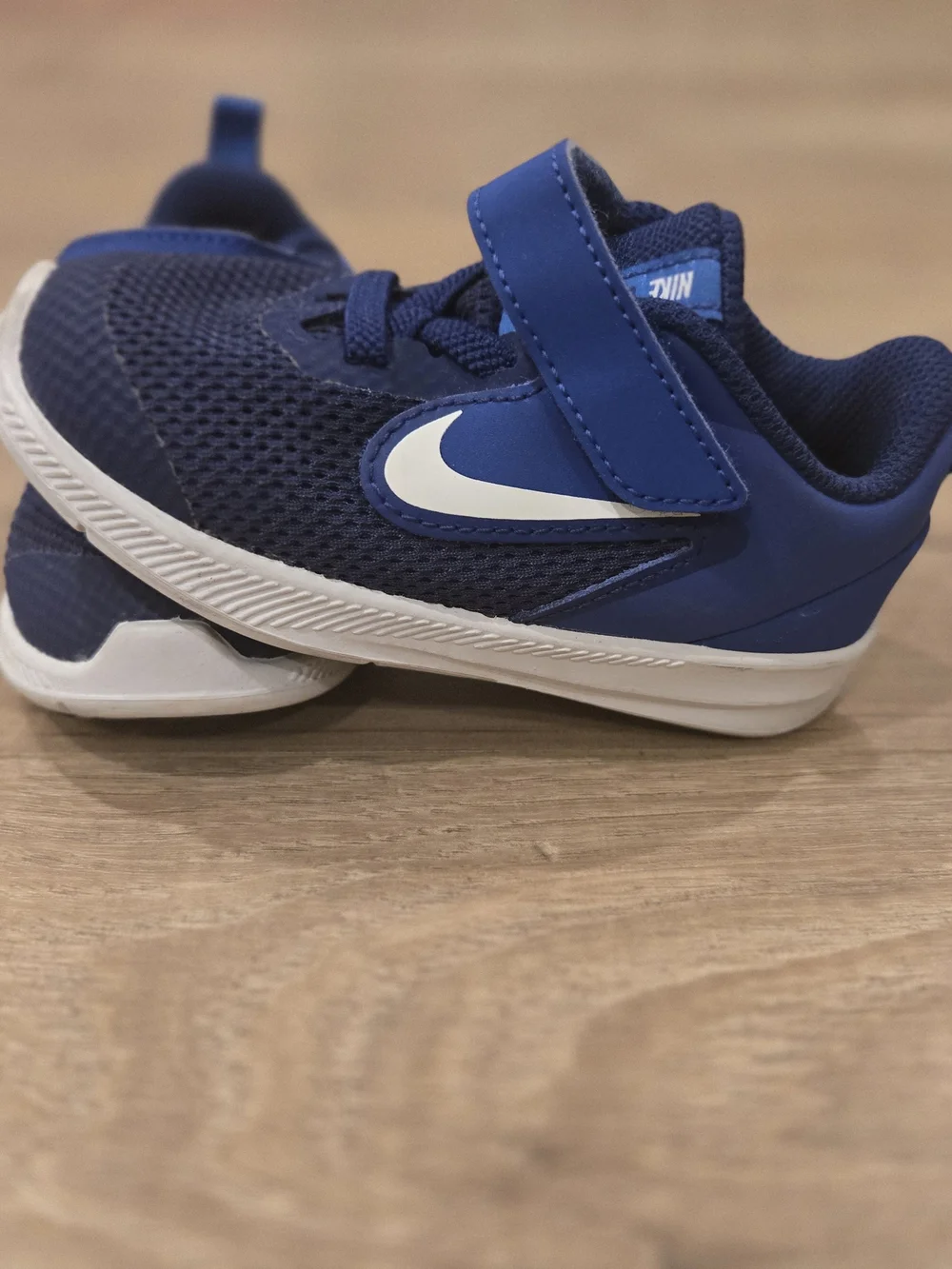 Nike Downshifter 9 TD Toddler Sneakers Blue White Size 6C 👟